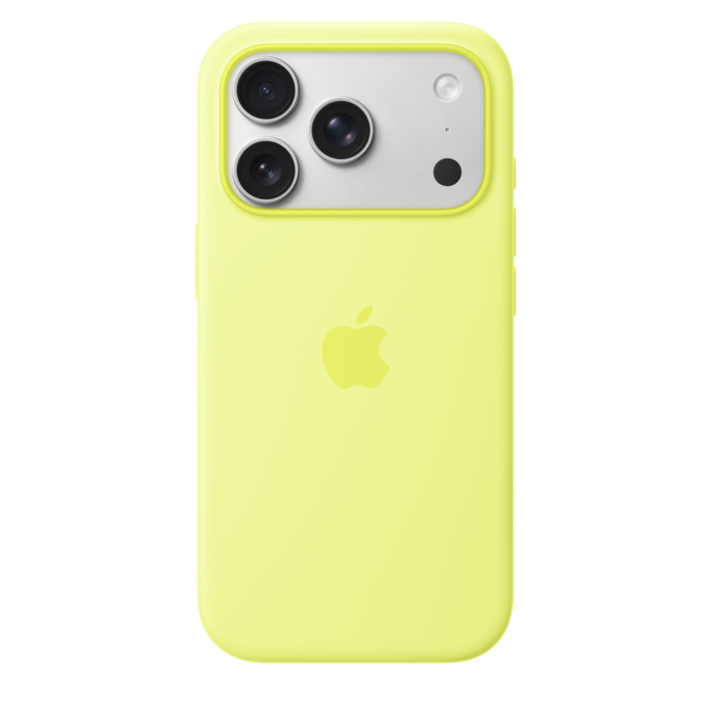 Чехол для iPhone 17 Pro Silicon Case Magsafe & Animation (салатовый)