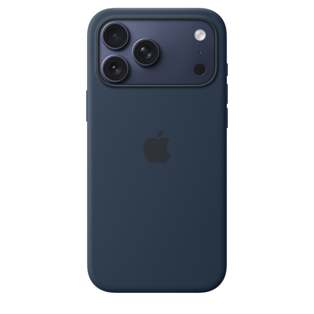Чехол для iPhone 17 Pro Max Silicon Case Magsafe & Animation (синий)