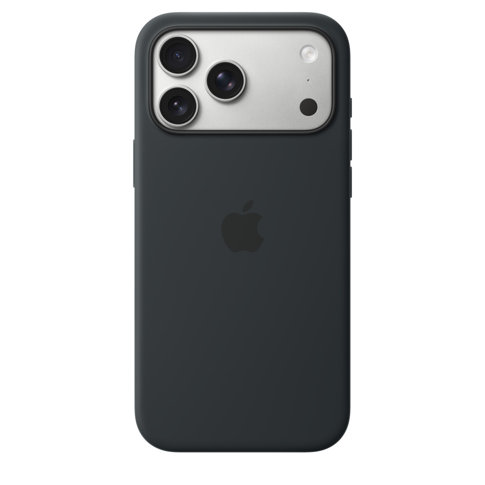 Чехол для iPhone 17 Pro Max Silicon Case Magsafe & Animation (черный)