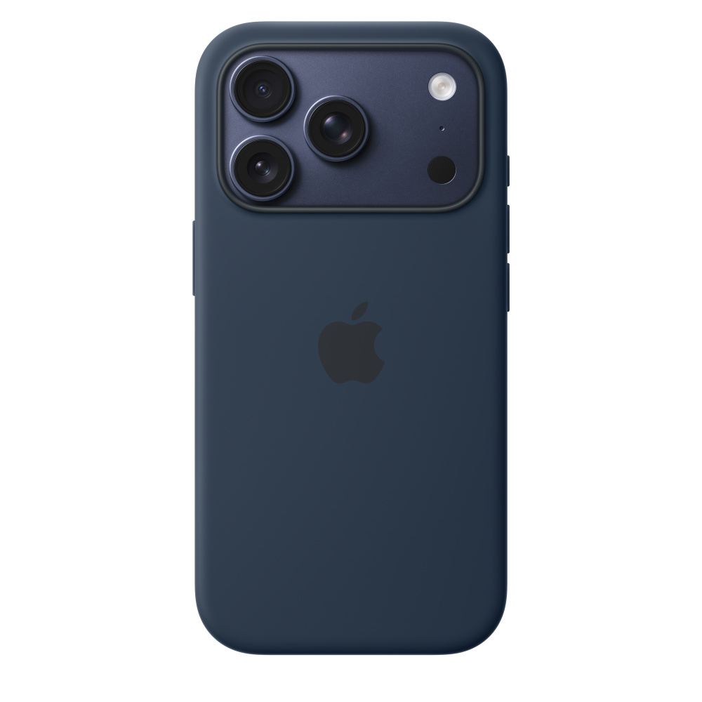 Чехол для iPhone 17 Pro Silicon Case Magsafe & Animation (синий)