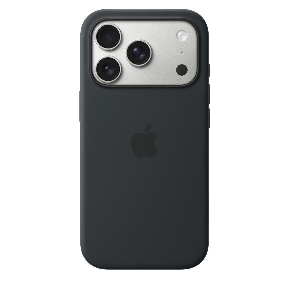 Чехол для iPhone 17 Pro Silicon Case Magsafe & Animation (черный)