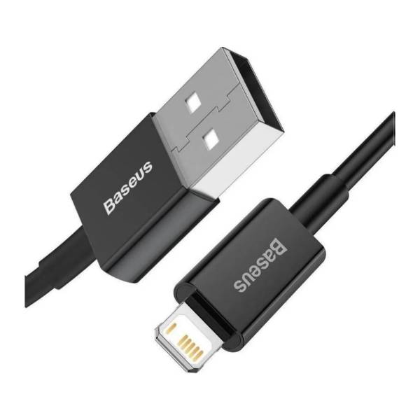 Кабель Baseus Data Cable USB to iP PD 2.4A 2m CALYS-C01 (черный)