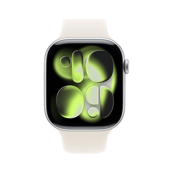 Смарт-часы Apple Watch Series 11 46mm Sport Band M/L (серебристый/сияющая звезда)