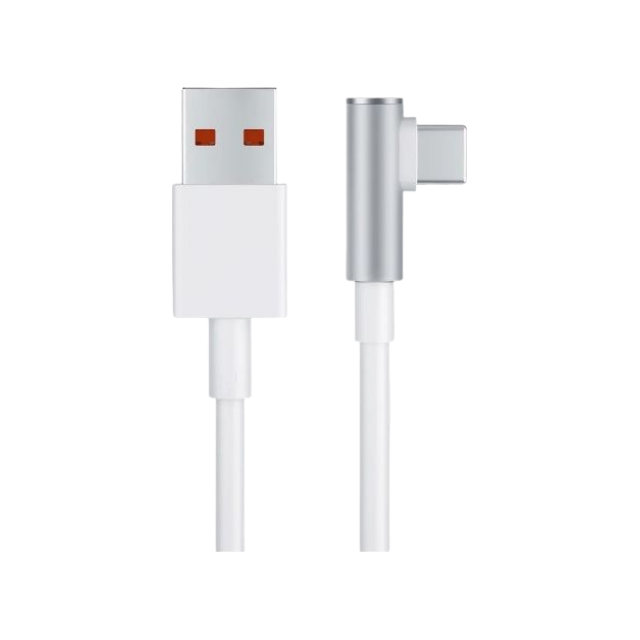 Кабель Xiaomi L- shape USB-A to Type-C 6A 1,5m BHR6324CN (белый)