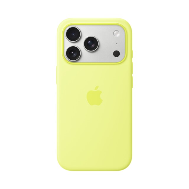 Чехол для iPhone 17 Pro Silicon Case Magsafe & Animation (салатовый)