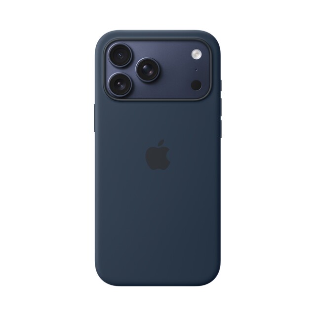 Чехол для iPhone 17 Pro Max Silicon Case Magsafe & Animation (синий)