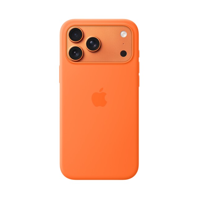 Чехол для iPhone 17 Pro Max Silicon Case Magsafe & Animation (оранжевый)
