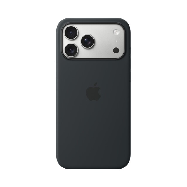 Чехол для iPhone 17 Pro Max Silicon Case Magsafe & Animation (черный)