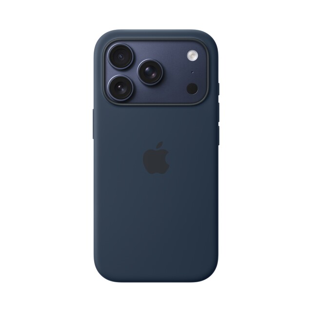 Чехол для iPhone 17 Pro Silicon Case Magsafe & Animation (синий)