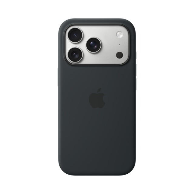 Чехол для iPhone 17 Pro Silicon Case Magsafe & Animation (черный)