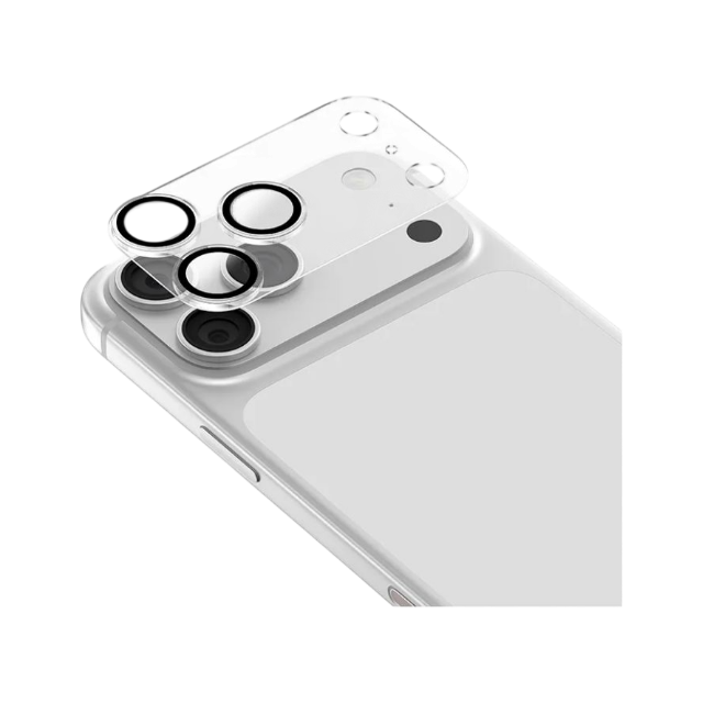 Защитные линзы Keephone Persmo Full Glue на камеру для iPhone 17 Pro (Прозрачный)