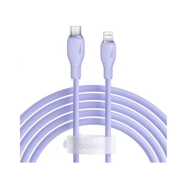 Кабель Baseus Pudding USB to iP 2.4A 1,2m  P10355700511-00 (фиолетовый)