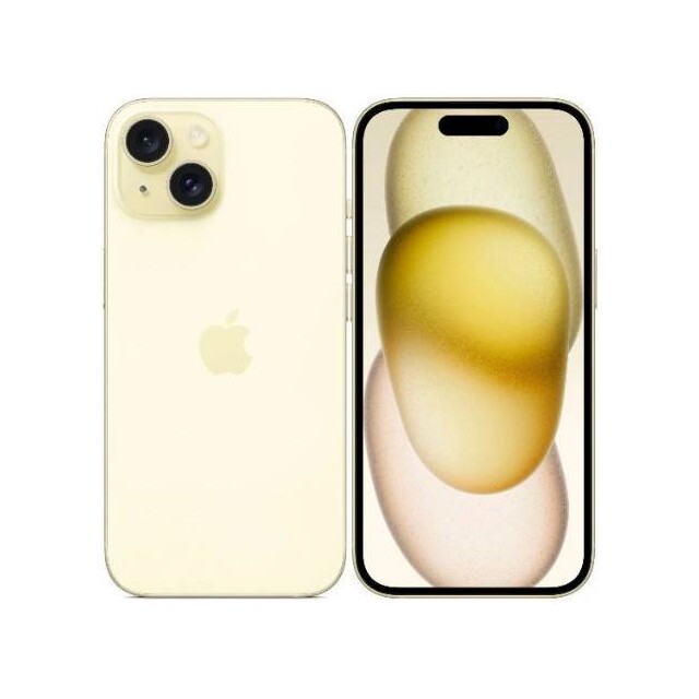 Смартфон Apple iPhone 15 512 ГБ (желтый) (без RuStore) SIM+eSIM