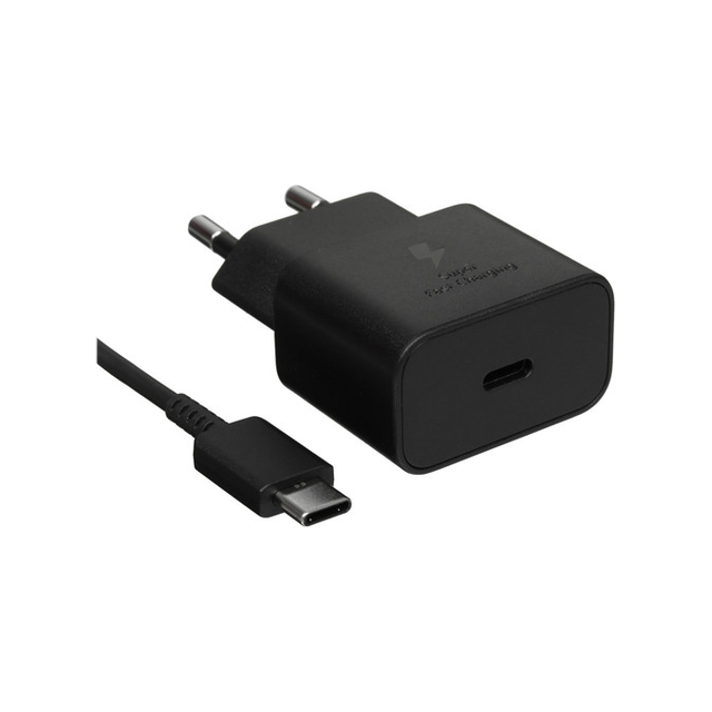 Зарядное устройство Samsung Power Adapter 25W с кабелем (черный)