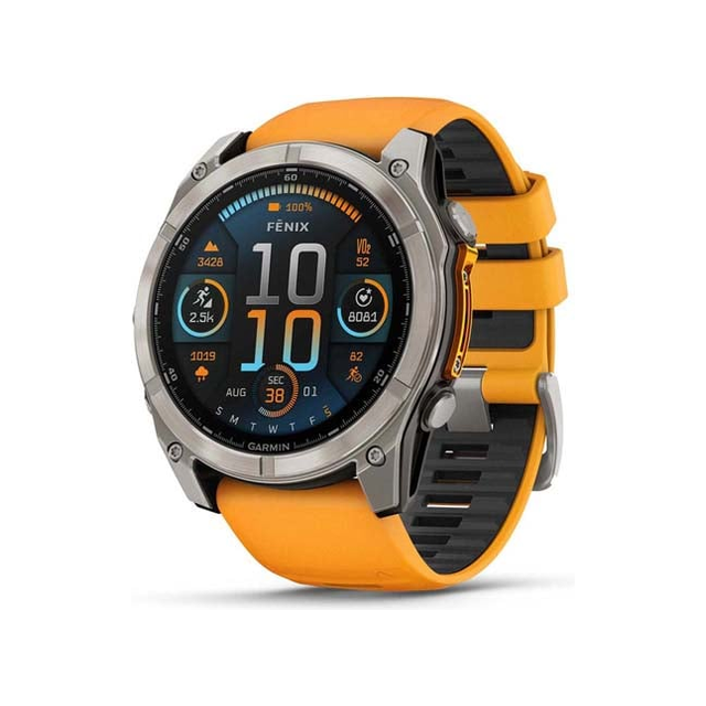 Смарт-часы Garmin Fenix 8 51mm Solar Sapphire (титановый)