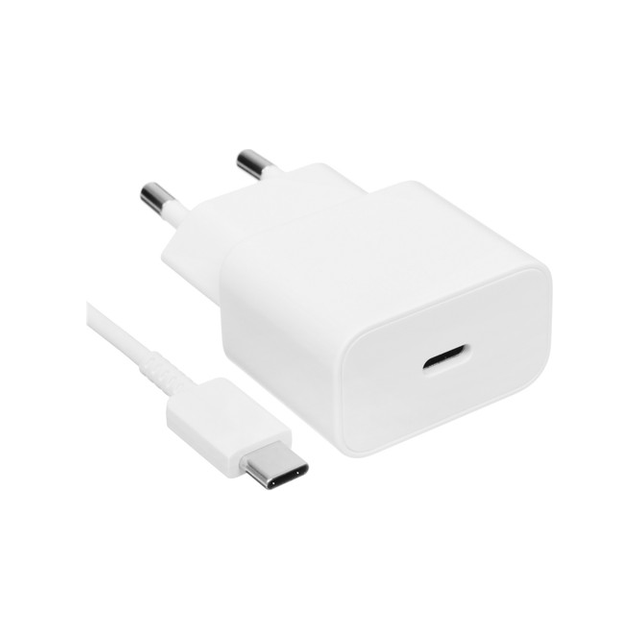 Зарядное устройство Samsung Power Adapter 25W с кабелем (белый)