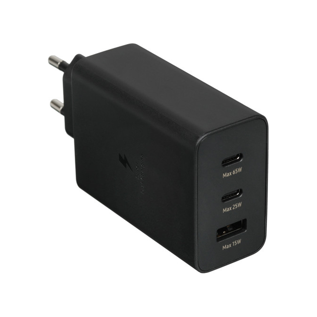 Зарядное устройство Samsung Power Adapter 65W с кабелем (черный)