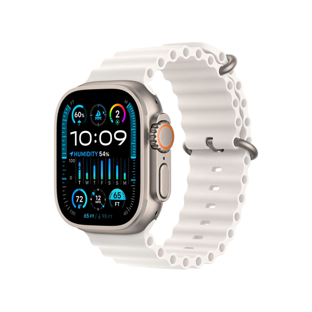 Смарт-часы Apple Watch Ultra 2 49mm Ocean Band GPS + Cellular (белый/натуральный титан)
