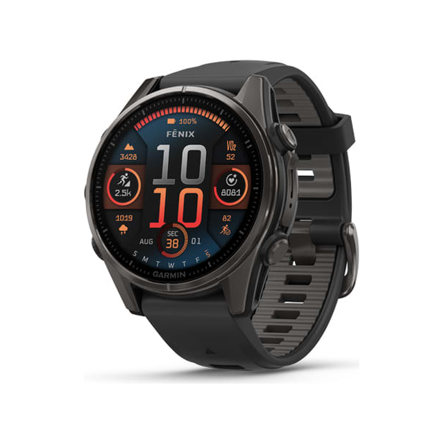 Смарт-часы Garmin Fenix 8 43mm AMOLED Sapphire (серый)