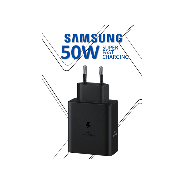 Зарядное устройство Samsung Power Adapter 50W с кабелем (черный)