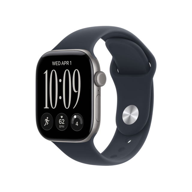 Смарт-часы Apple Watch Series 12 46mm AC Sport Band M/L (темно-синий/серый космос)