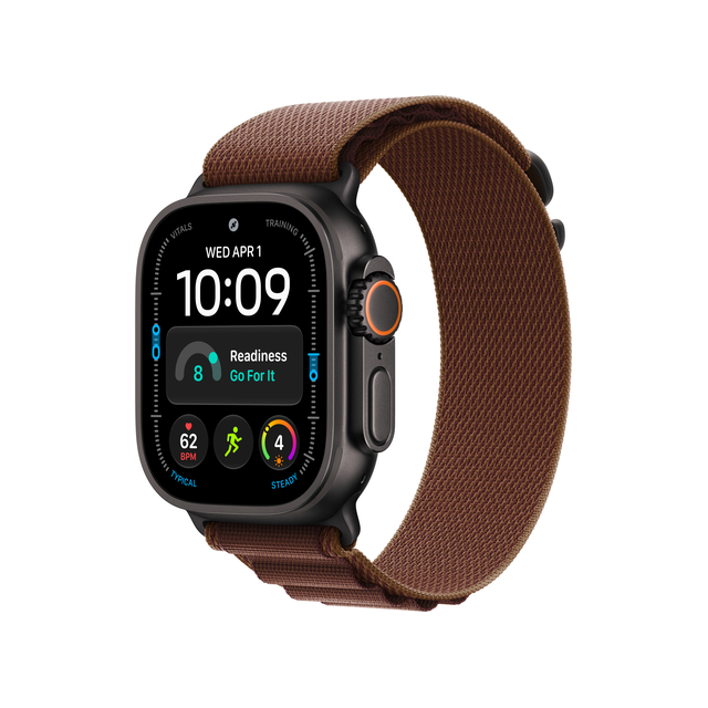 Смарт-часы Apple Watch Ultra 4 (2026) 49mm case Alpine Loop (M) (черный/бордовый)