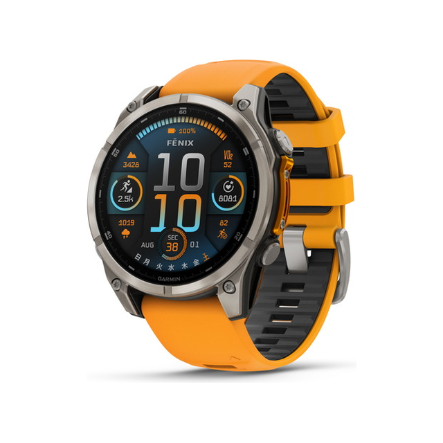 Смарт-часы Garmin Fenix 8 47mm AMOLED Sapphire - Bare (графитовый)