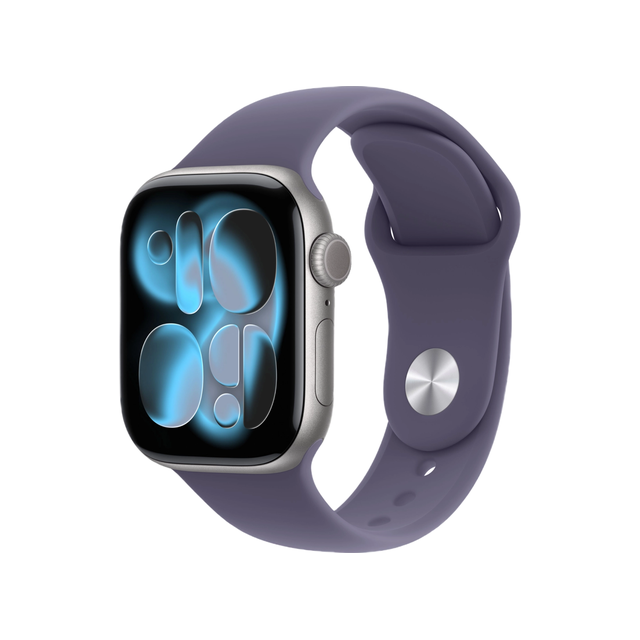 Смарт-часы Apple Watch Series 11 46mm Sport Band S/M (серебристый/туманный фиолетовый)