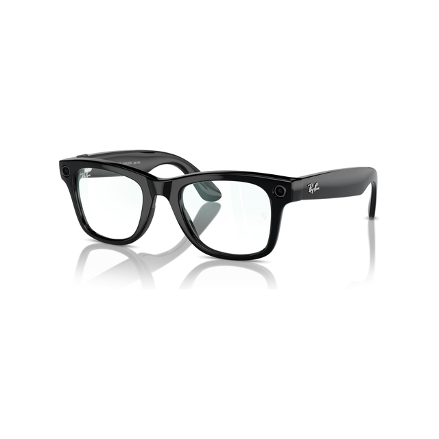 Умные очки Meta Wayfarer Clear Shiny Black 150 - 50 Size