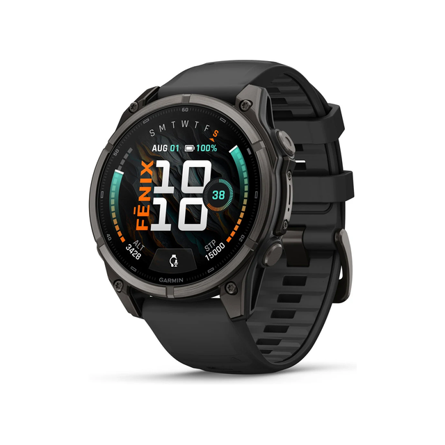 Смарт-часы Garmin Fenix 9 47mm AMOLED Sapphire Ti (серый)