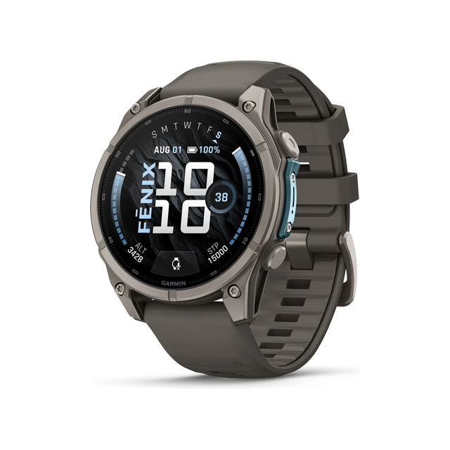 Смарт-часы Garmin Fenix 9 47mm AMOLED Sapphire Ti Pebble (серый)