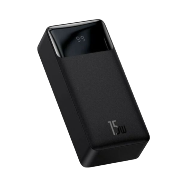 Внешний аккумулятор Baseus Bipow Digital Display 30000mah 15W (черный)